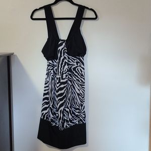 Chesley Stretchy zebra print dress